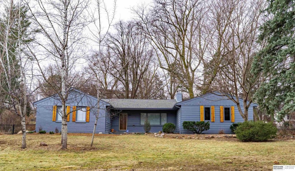Blue ranch home